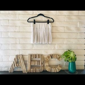 Christie white tennis skirt